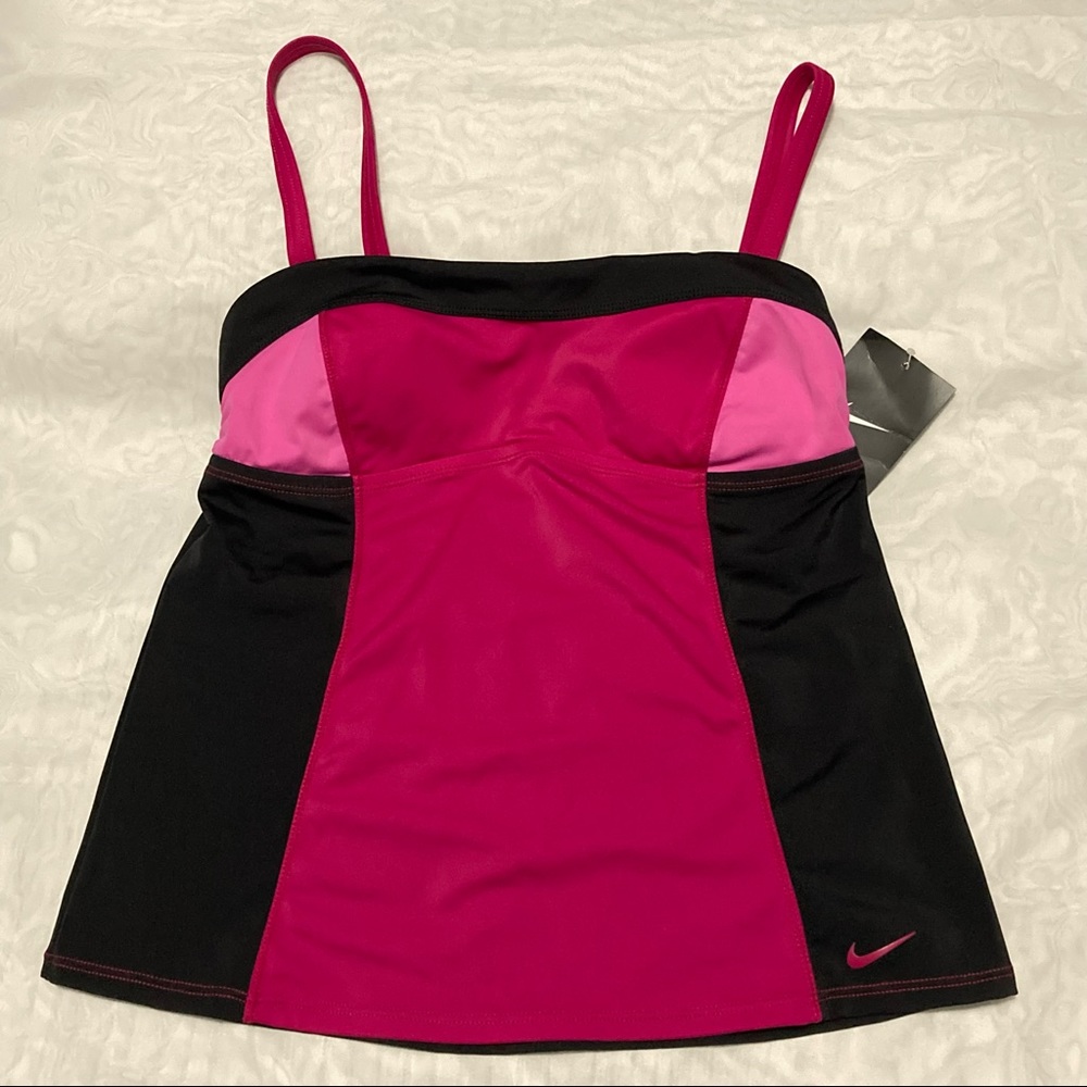 Nike Color Block Tankini Swim Top NWT